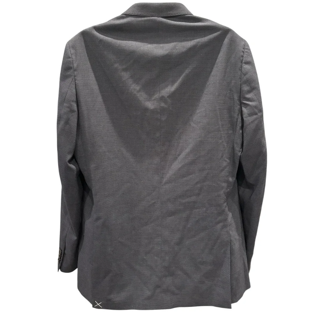 Lands' End Men's 44L Wool Blend‎ Tailored Fit Gray 2 Button Sport Coat